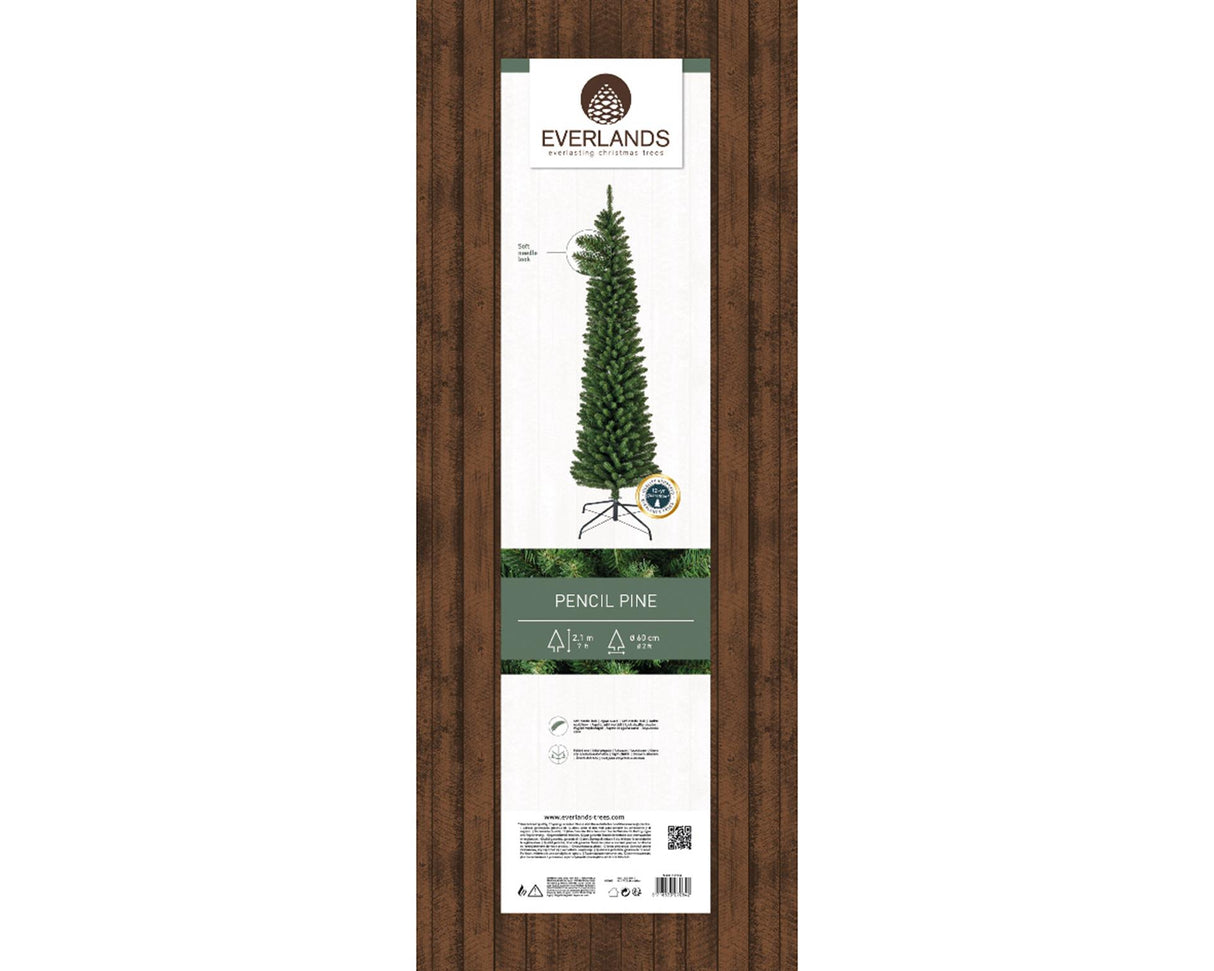 Decoris everlands kunstkerstboom pencil pine h210cm diameter 60cm
