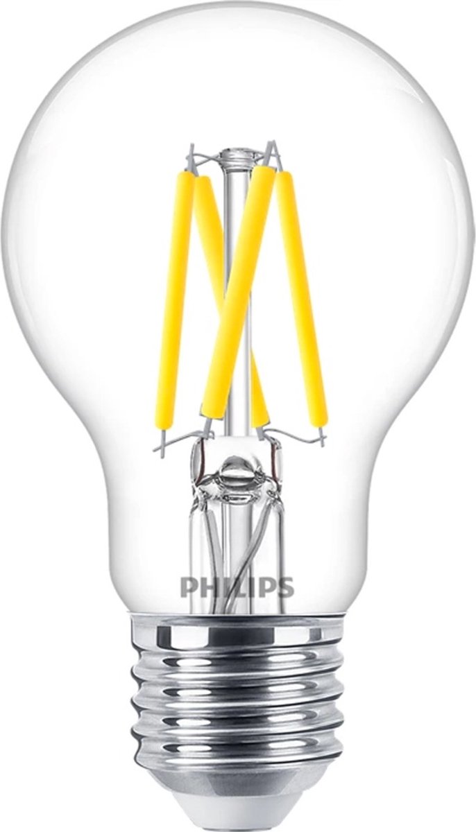 Philips led philips master ledbulb e27 peer filament helder 3.4w 470lm - 922-927 dim to warm | beste kleurweergave - dimbaar - vervangt 40w