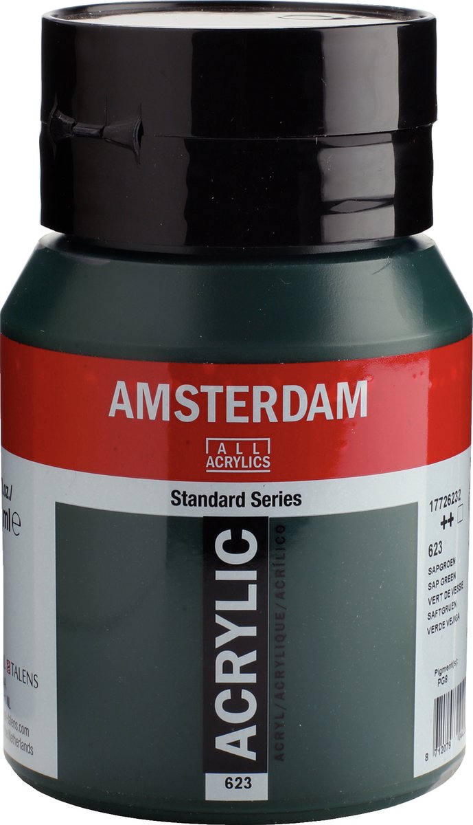 Amsterdam standard series acrylverf pot 500 ml sapgroen 623