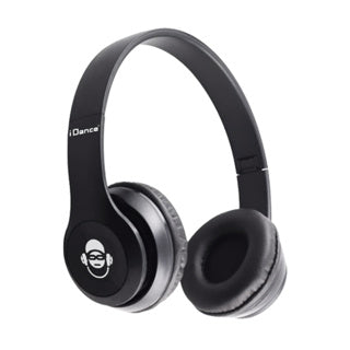 Idance hoofdtelefoon draadloos zwart metal