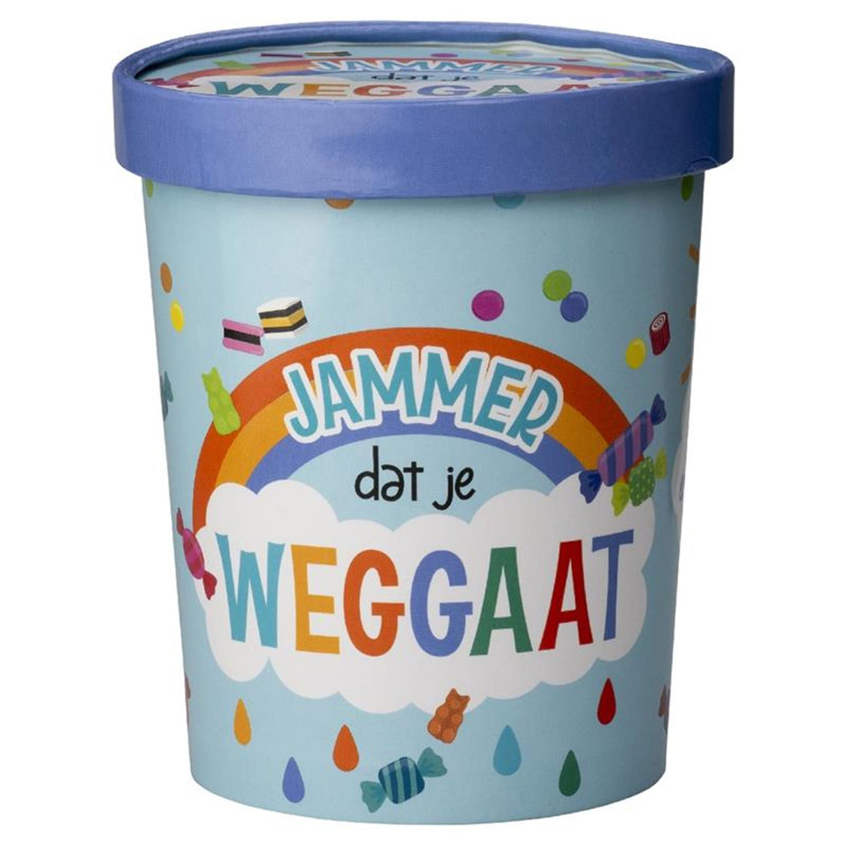 Paperdreams snoepbeker ø12x14cm - jammer dat je weggaat
