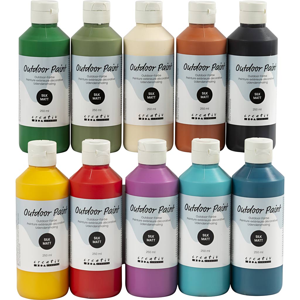 Https: www.cchobby.nl outdoor-verf-zijdematte-diverse-kleuren-10x250-ml-1-doos-70641100