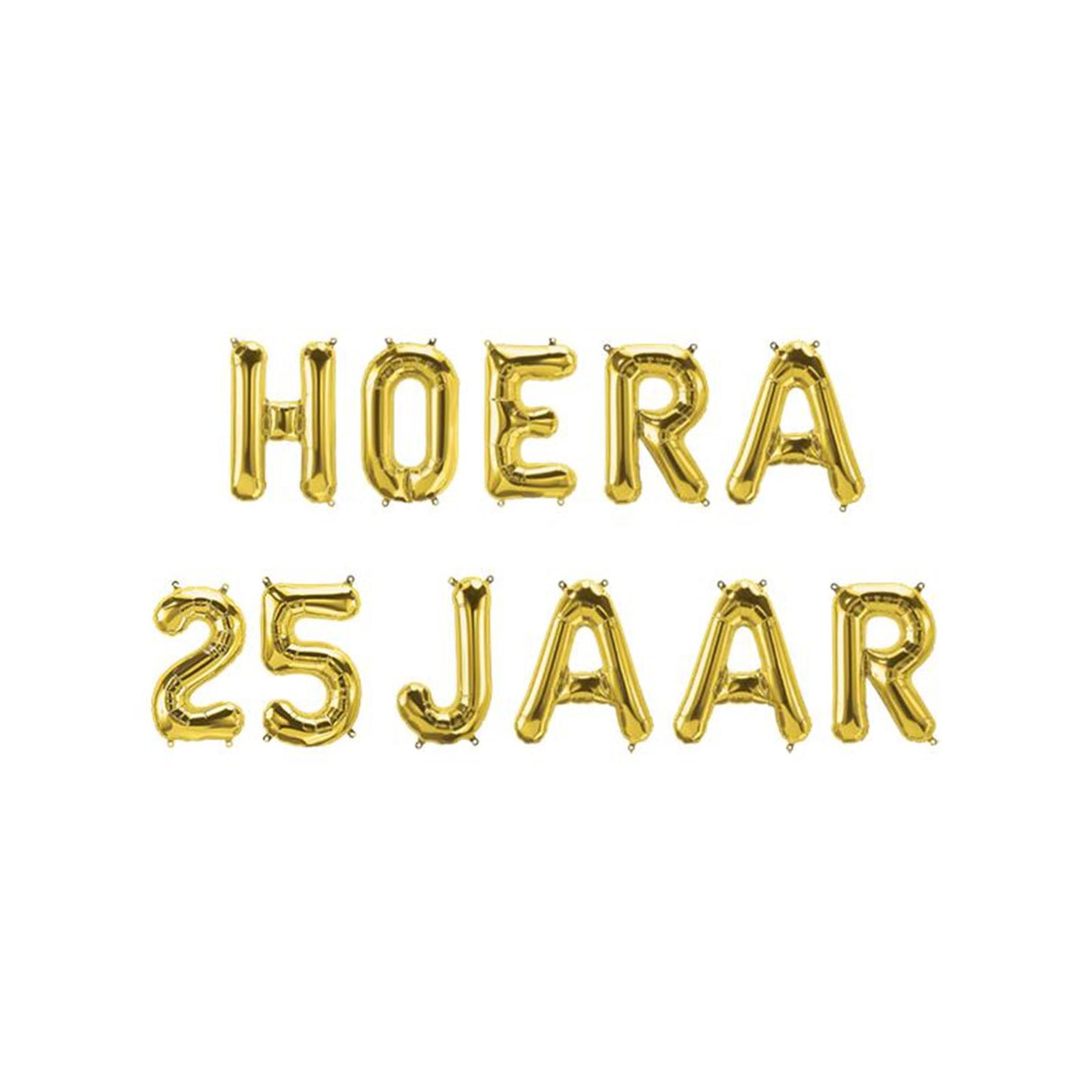 Paperdreams folie ballon letterslinger - hoera 25 jaar
