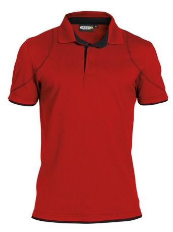 Dassy polo orbital rood zwart s