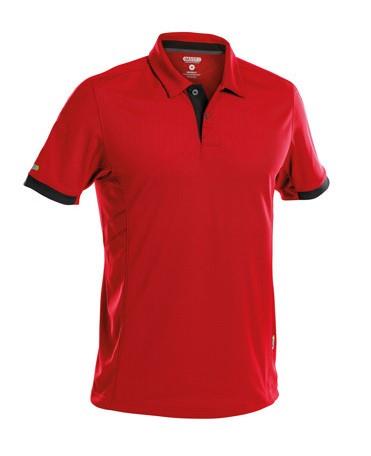 Dassy polo traxion rood zwart s