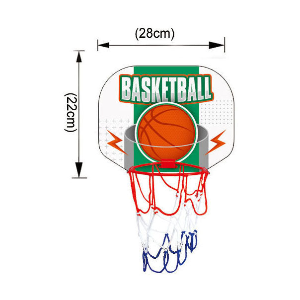 Basketbalbord met bal