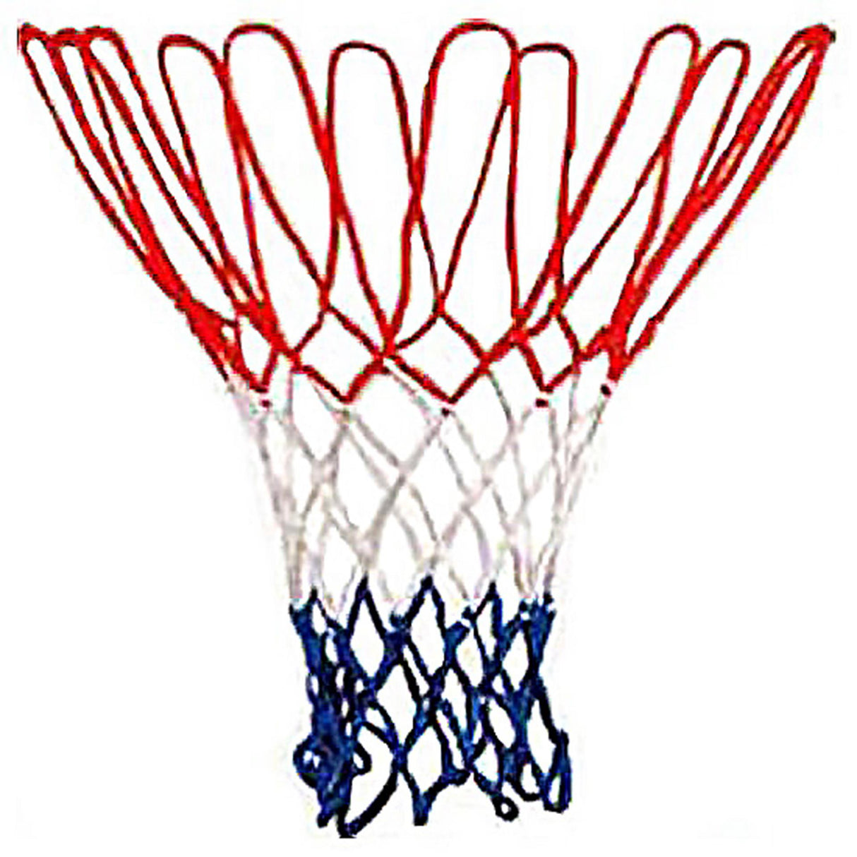Engelhart basketbalnet rood wit blauw, los net, exclusief ring