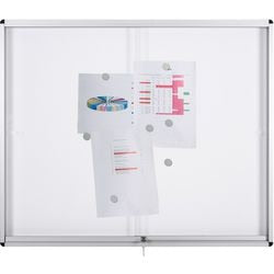 Vergrendelbaar notitiebord bi-office vt660209160 aluminium