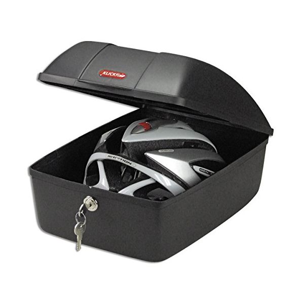 Topkoffer Polisport Luxe met quick release bagagedragerbevestiging - zwart