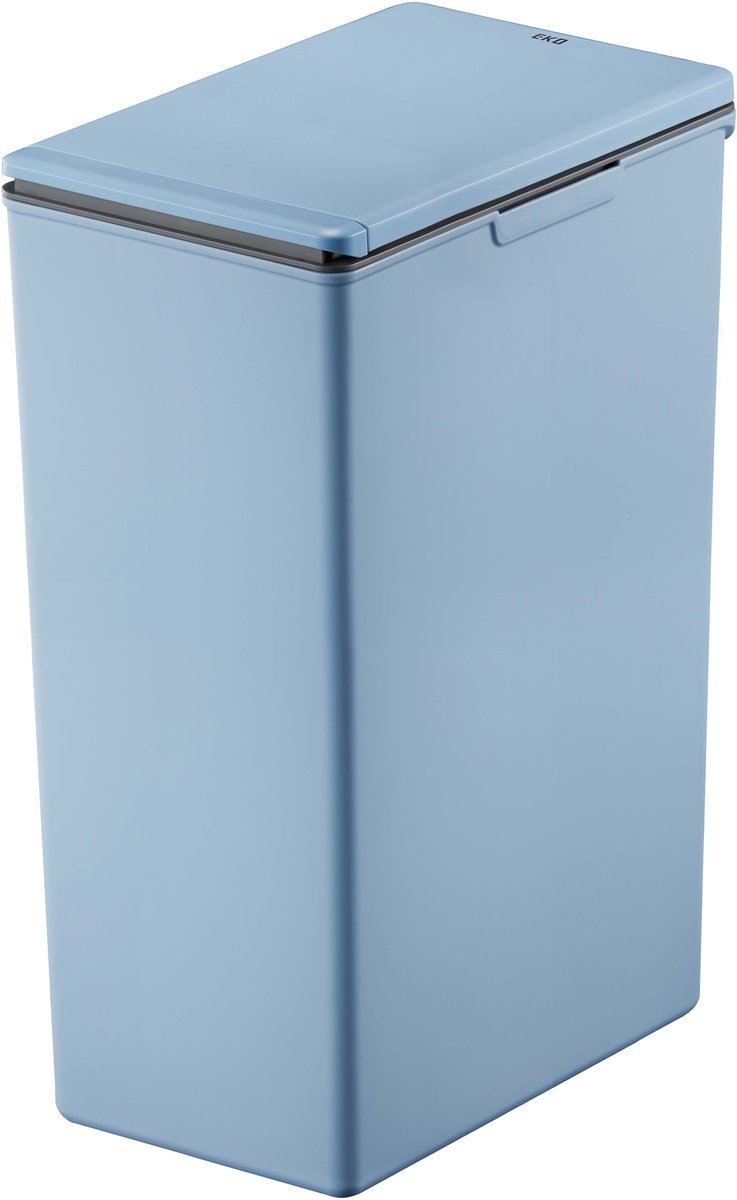 Eko - morandi touch 40 liter - plastic - blauw - prullenbak