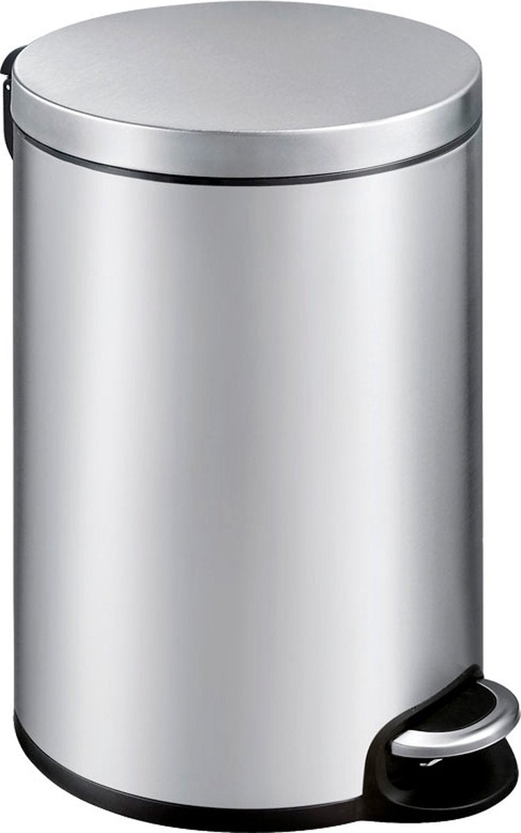 Eko - serene pedaalemmer 20 liter - stainless steel plastic - mat rvs - prullenbak