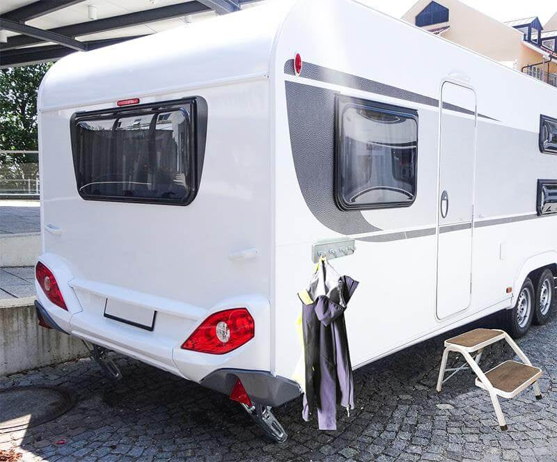 Kapstok voor rail systeem caravan