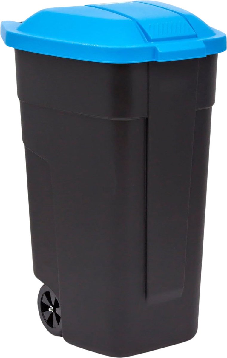 Curver - afvalbak - gescheiden op wielen, 110l, blauw, 214127