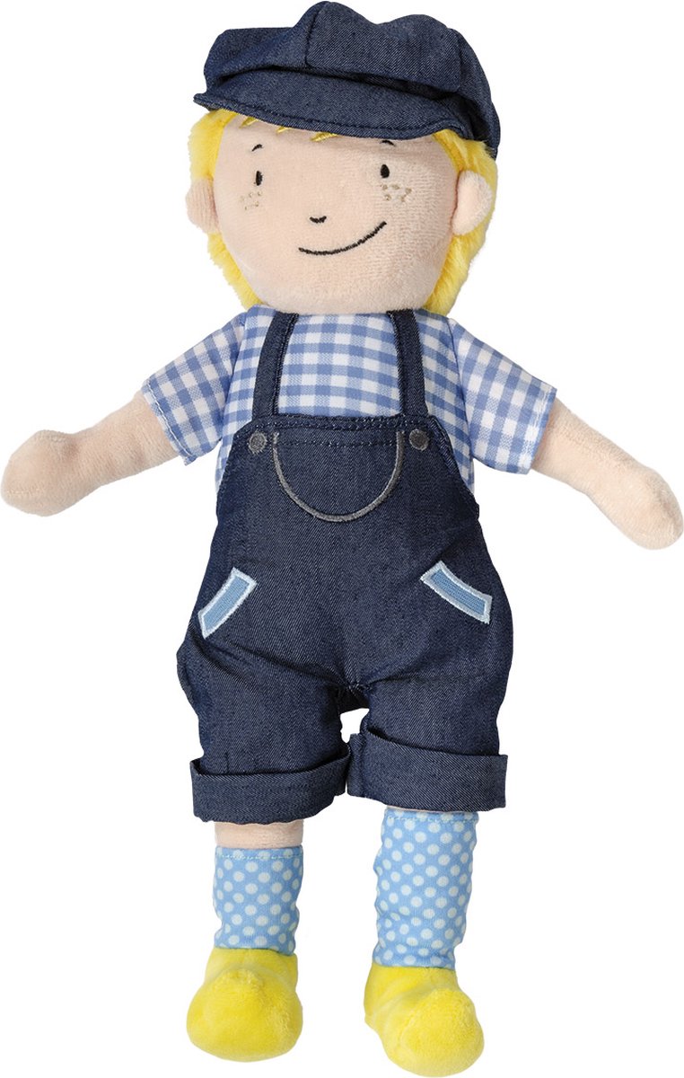 Bambolino knuffel pluche fien en teun - boer teun, 33cm