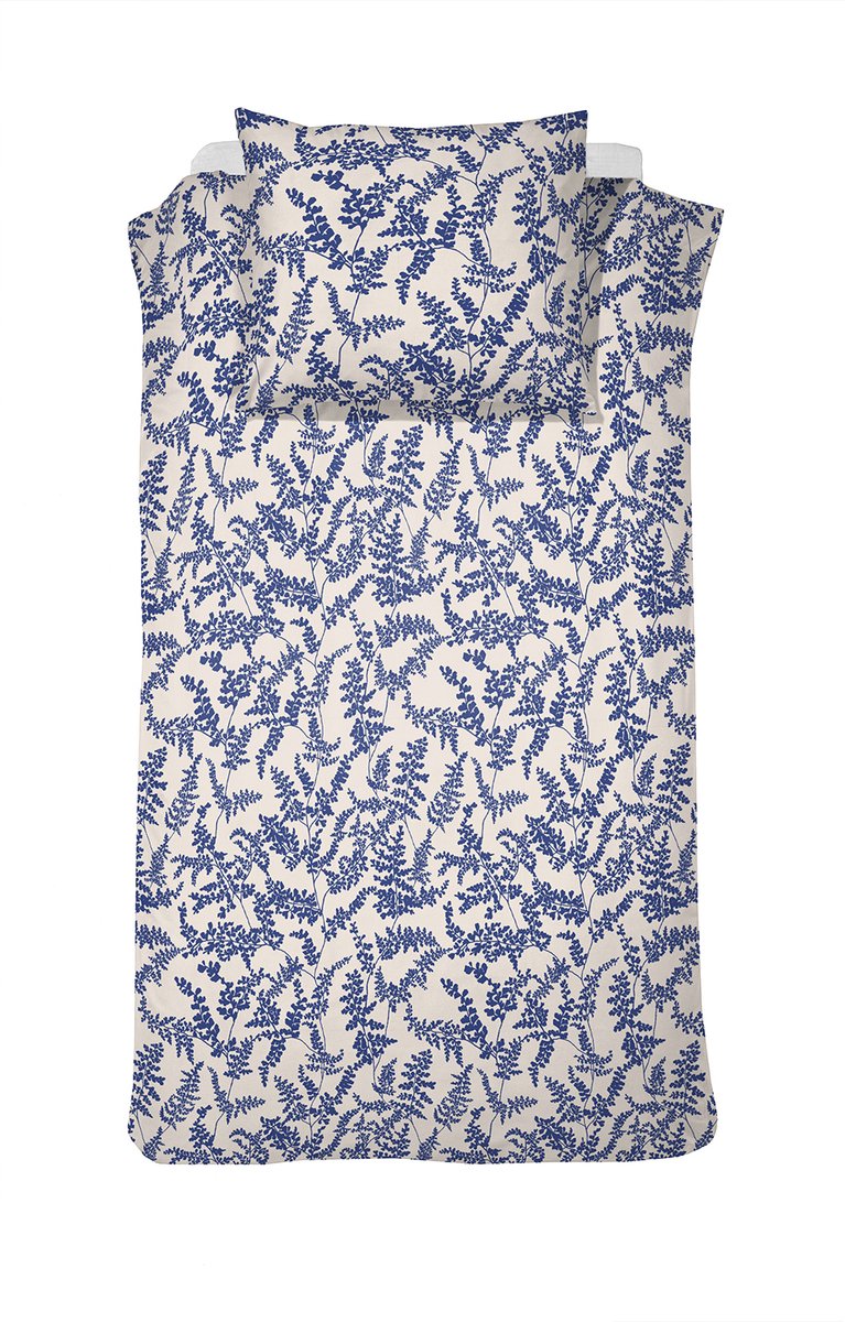 Cinderella - melodie - dekbedovertrek - katoen - 140x200 220 cm + 1 kussensloop 60x70 - blauw