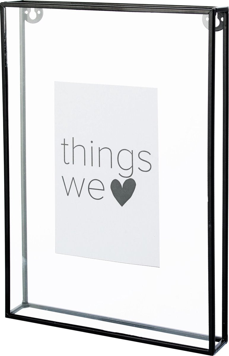 Vtwonen - basic - fotolijst - zwart - metaal - 20x28x3,5cm