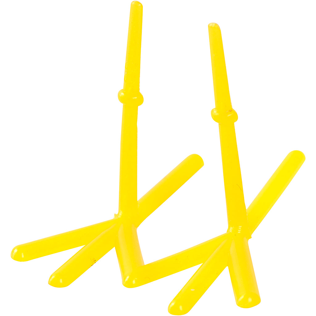 Creativ company http: www.cchobby.nl kippen-voeten-h-28-mm-l-37-mm-geel-50-stuk-1-doos