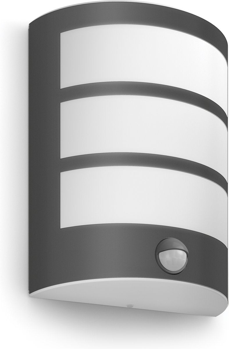 Philips led philips python wandlamp - bewegingssensor - antraciet - 6w