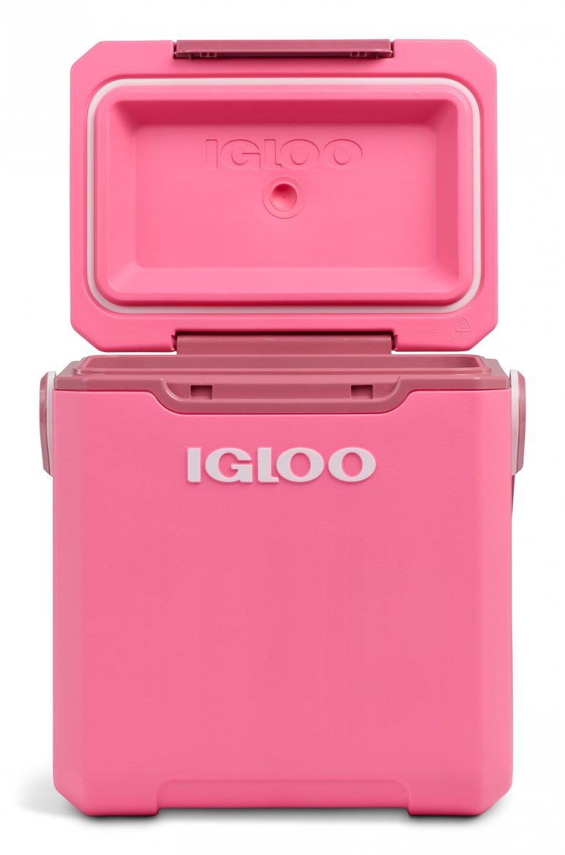 Igloo tag-a-long too highrise koelbox - geïsoleerd - lekvrij - dekselvergrendeling - roze