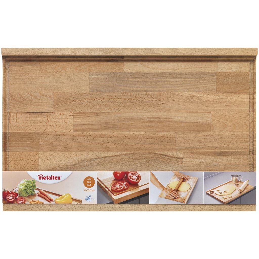 Metaltex beukenhouten plank 55x35x2 cm