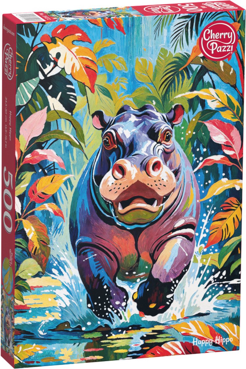 Cherrypazzi happy hippo puzzel 500 stukjes