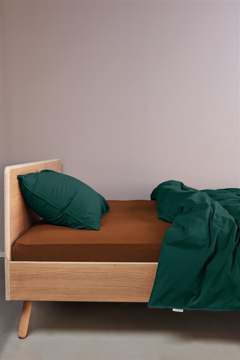 Beddinghouse - jersey - hoeslaken - 160x220 cm - terra