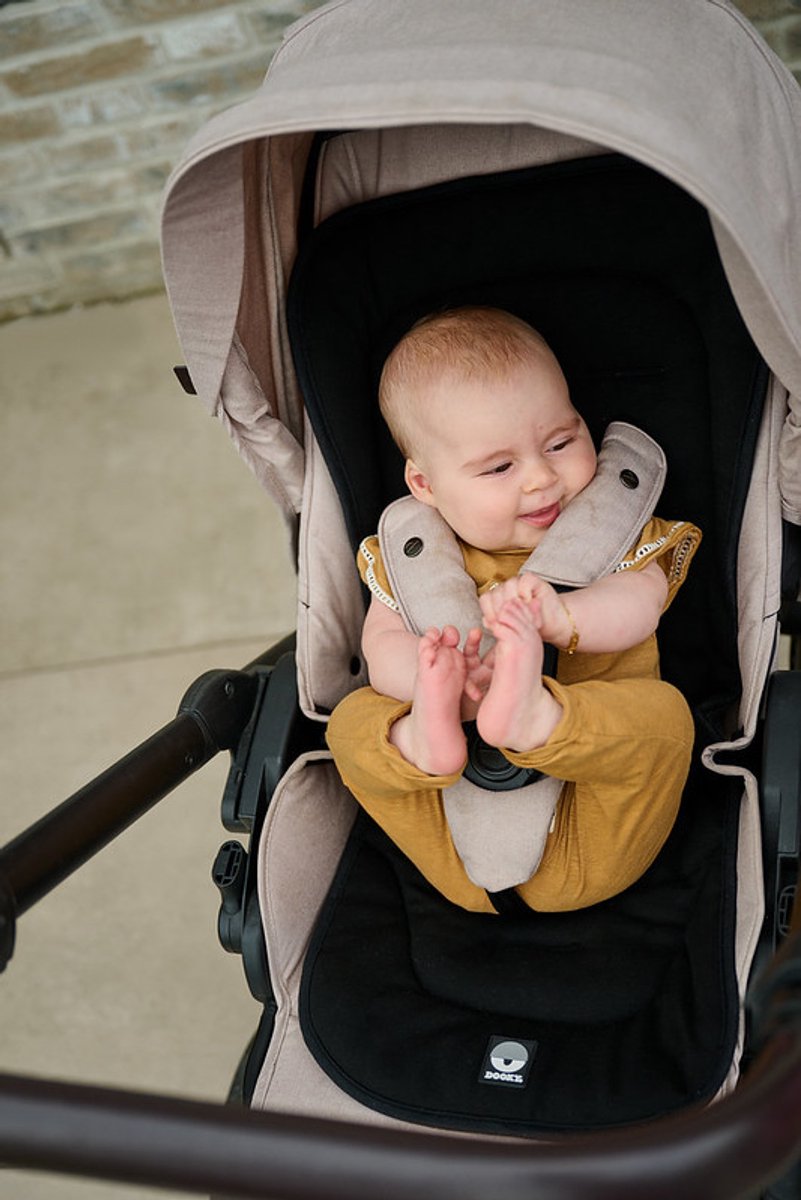 Dooky® dooky buggy - seat liner - inlegkussen - zwart - wasbaar en snel droog - voor buggy èn autostoel