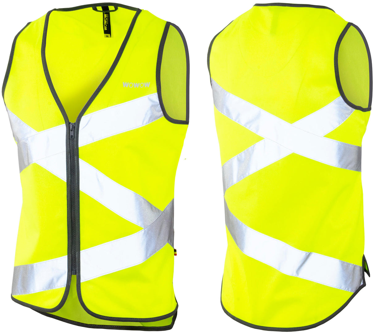 Wowow reflectievest crossroad jacket maat m geel