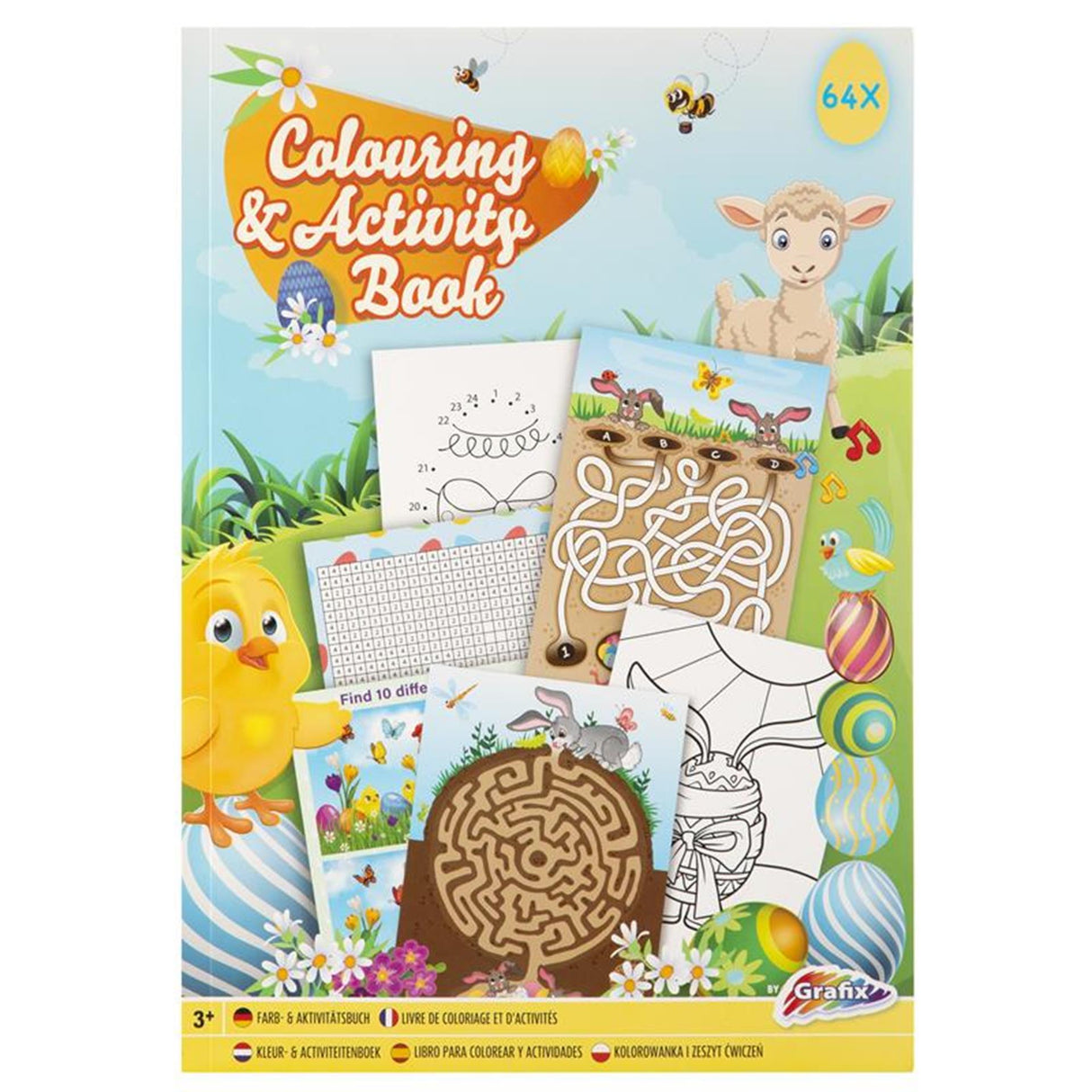 Grafix kleur- en activiteitenboek pasen, a4