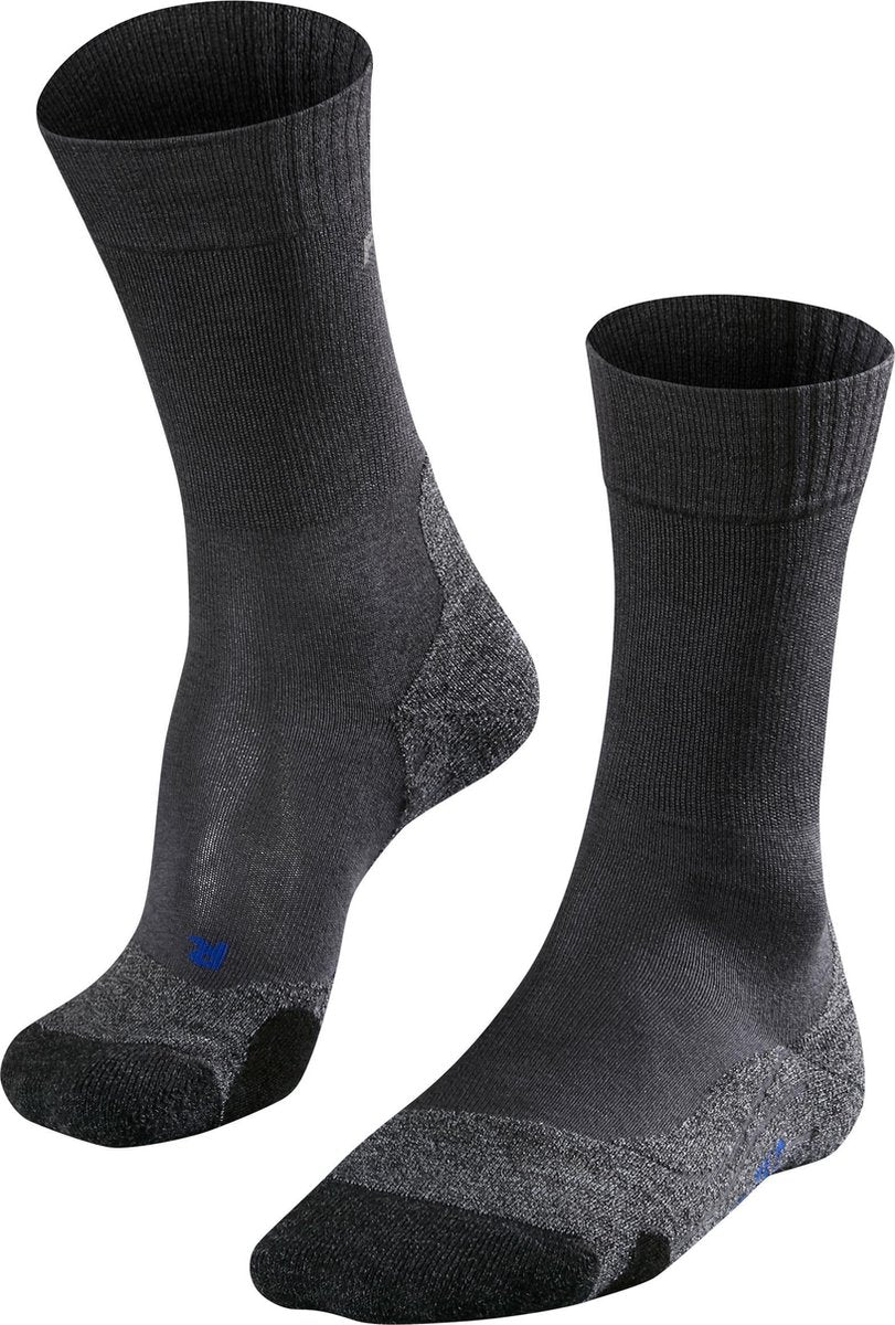 Falke tk2 cool anti-blaar dik lyocell functioneel materiaal wandelsokken heren grijs - maat 46-48