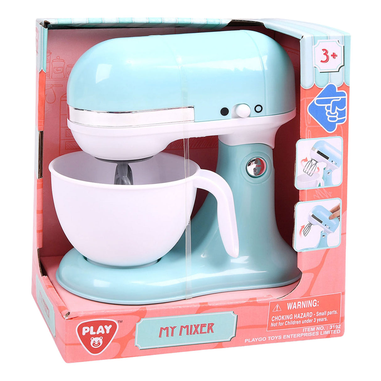 Playgo mijn mixer met kom blauw