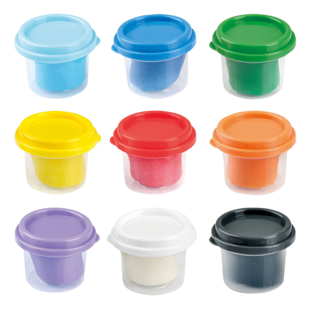 Playgo kleiset 9 kleuren - 9x56gram