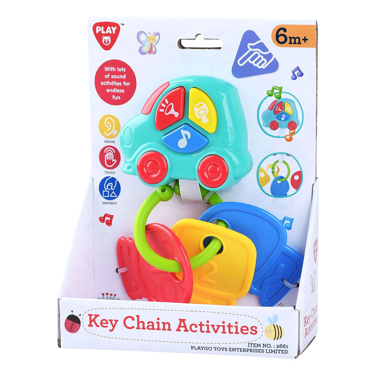 Playgo baby autosleutels blauw - 4dlg.