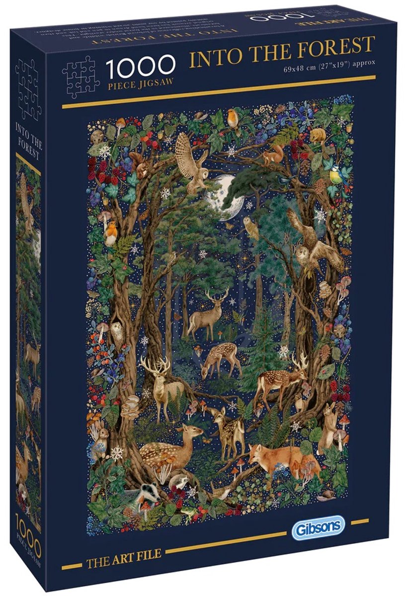 Gibsons - into the forest (door the art file) - 1000 stukjes 48×69cm (b×h) - legpuzzel voor volwassenen