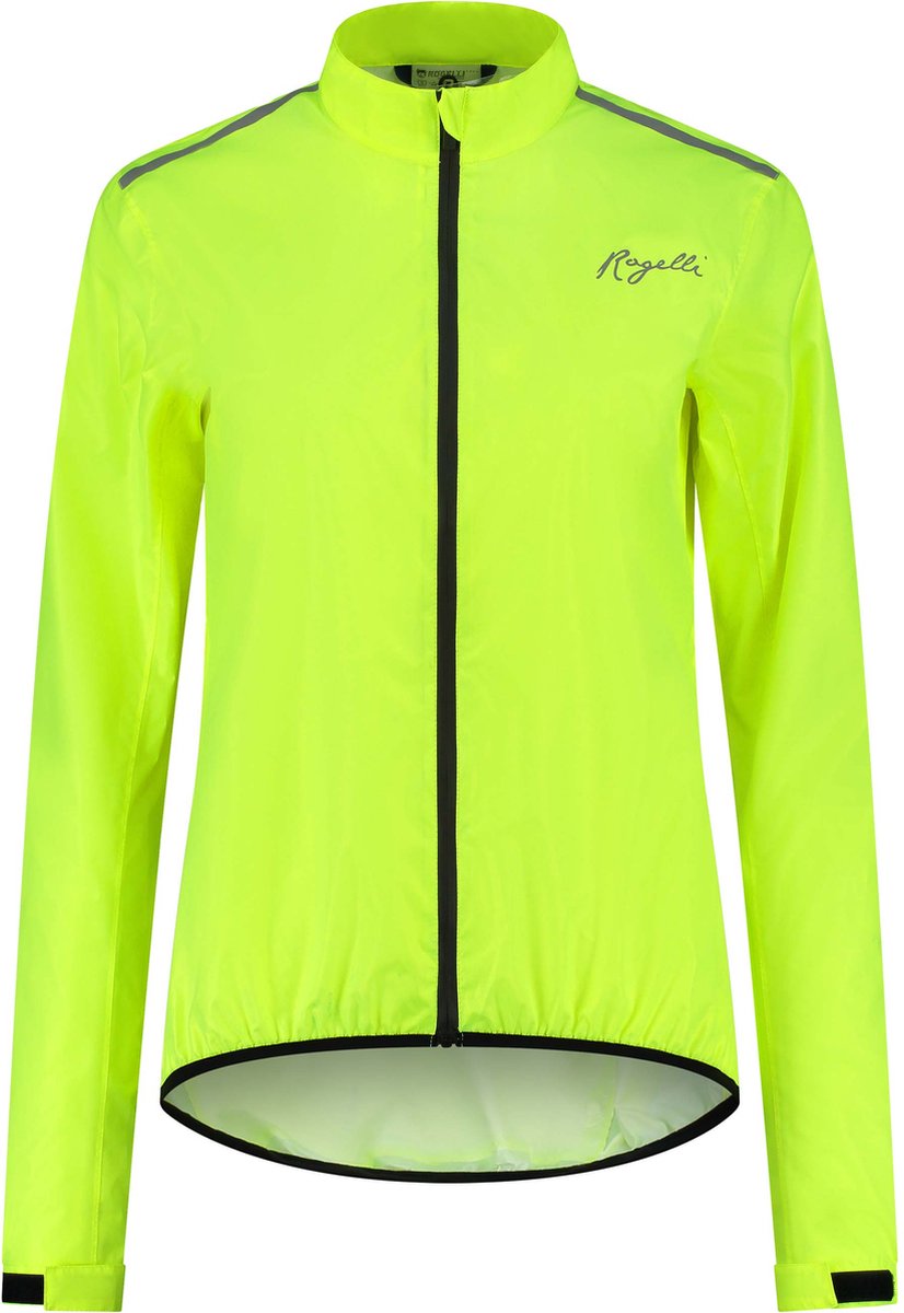 Rogelli core fietsregenjack dames - waterdicht - fluorgeel - xl