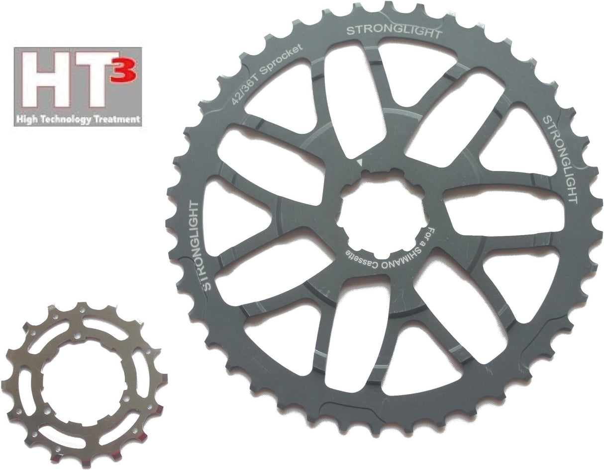 Stronglight ombouwset ht3 mod. 17 conv.kit strongl. ht3 16 40t f.shim.