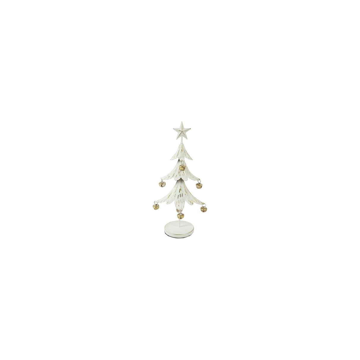 Country field countryfield kerstboom katja wit metaal 15x9x32cm