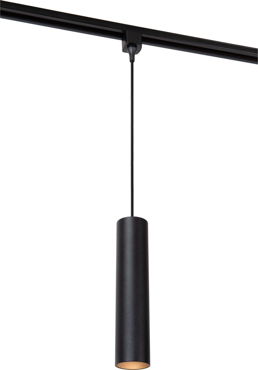 Lucide track floris hanglamp - 1-fase railsysteem railverlichting - 1xgu10 - zwart (uitbreiding)