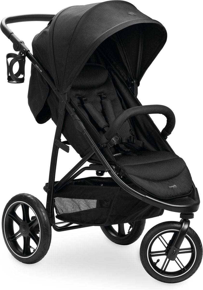 Hauck rapid 3 air - buggy - lucht wiel - geschikt voor stad en bos - black
