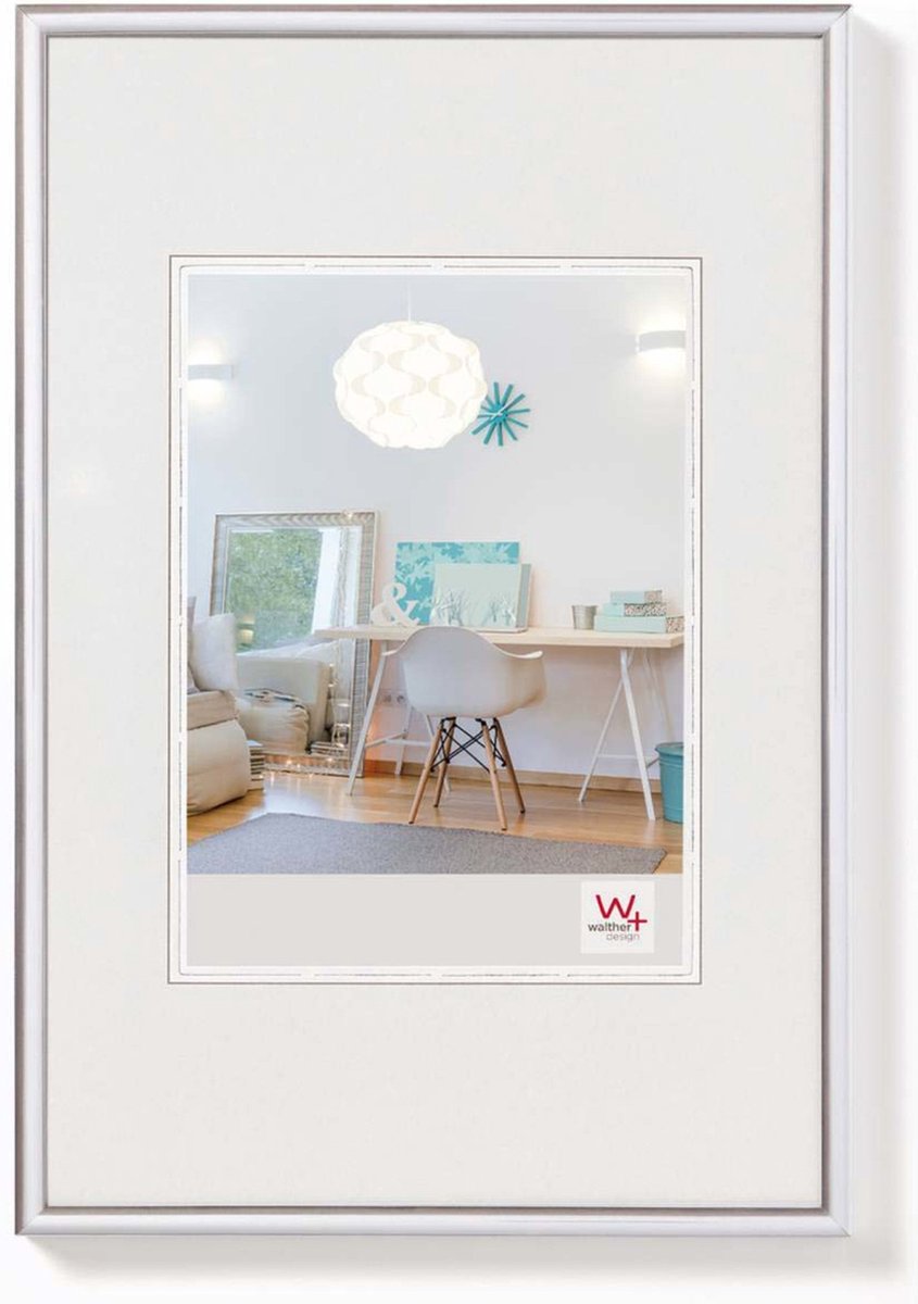 Walther new lifestyle - kunststof lijst - fotoformaat 18x24 cm - zilver