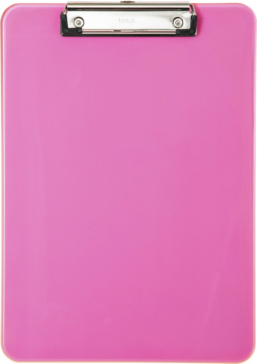 Maul klembord a4 staand kunststof neon roze