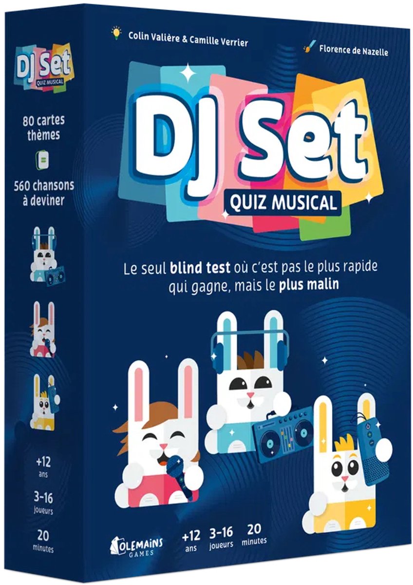 Olemains games dj set - geronimo games - quiz musical - version fr - 80 themes - party game