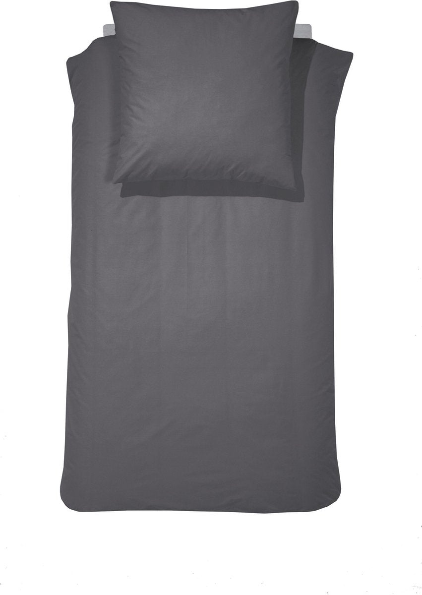 Cinderella morning 1-persoons dekbedovertrekset 135x200cm flanel antraciet + 1 kussensloop 60x70