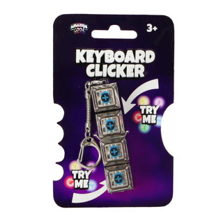 Amazing cool toetsenbord klikkers sleutelhanger 4 knoppen 2 assorti | 12 stuks