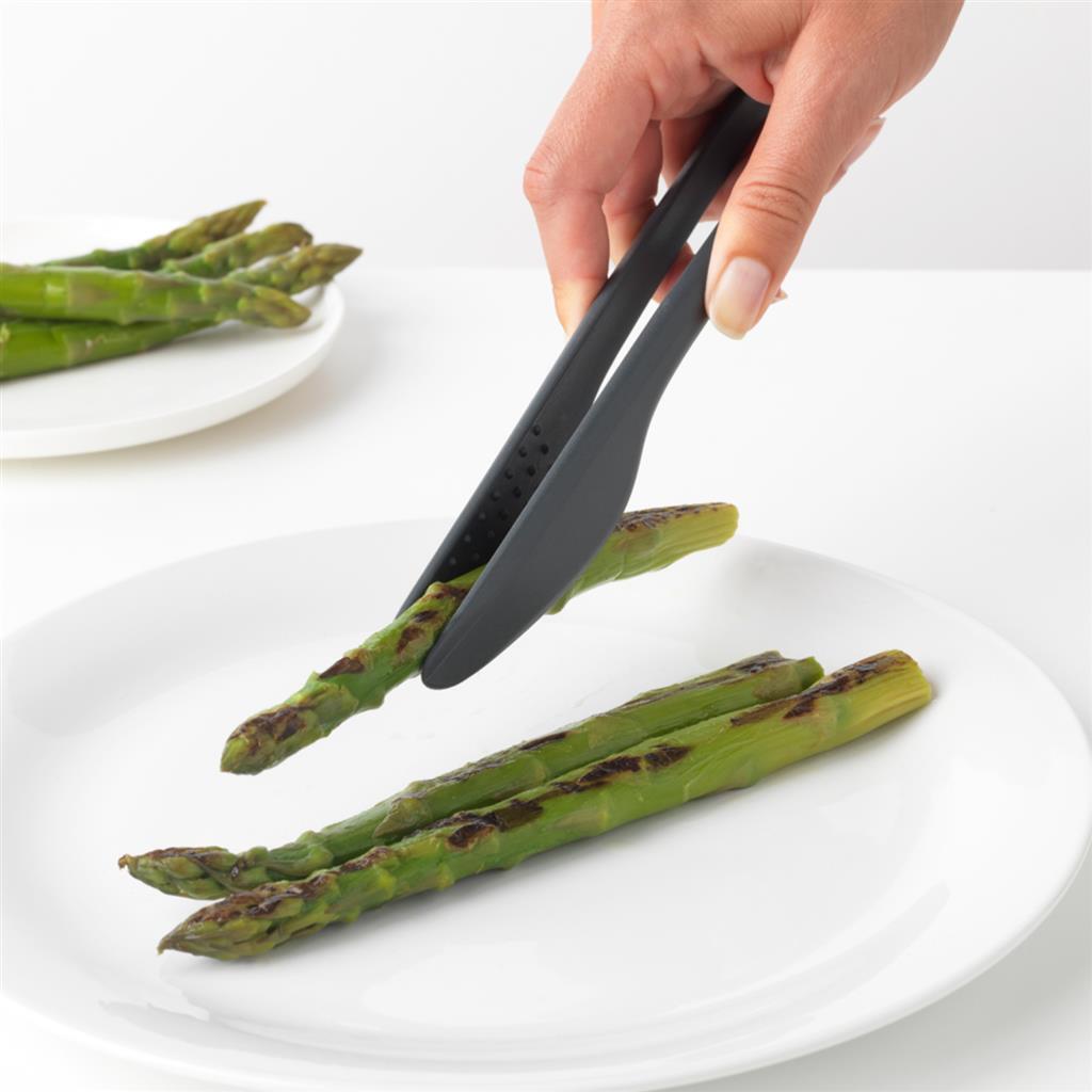 Brabantia tasty+ keukentang plus serveertang - granite grey