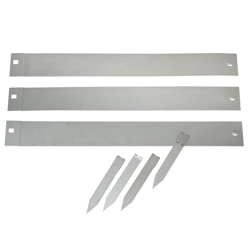 Nature borderranden 3 st 91,4x10,2 cm staal