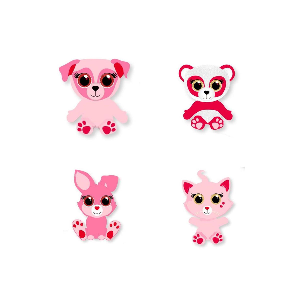 Ojo valentijn pluche collectables 10cm 4 assorti