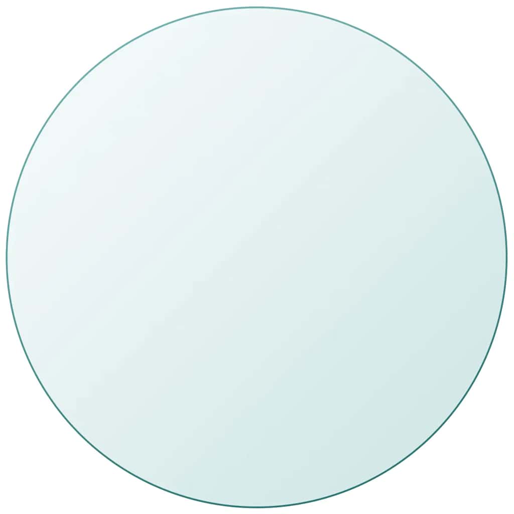 Vidaxl tafelblad van gehard glas 800 mm rond