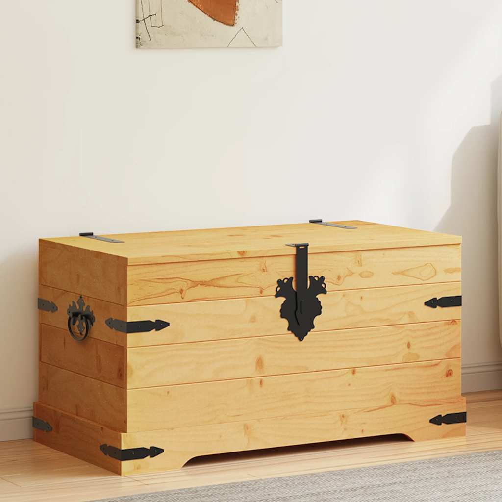 Vidaxl opbergkist mexicaans grenenhout corona-stijl 91x49,5x47 cm