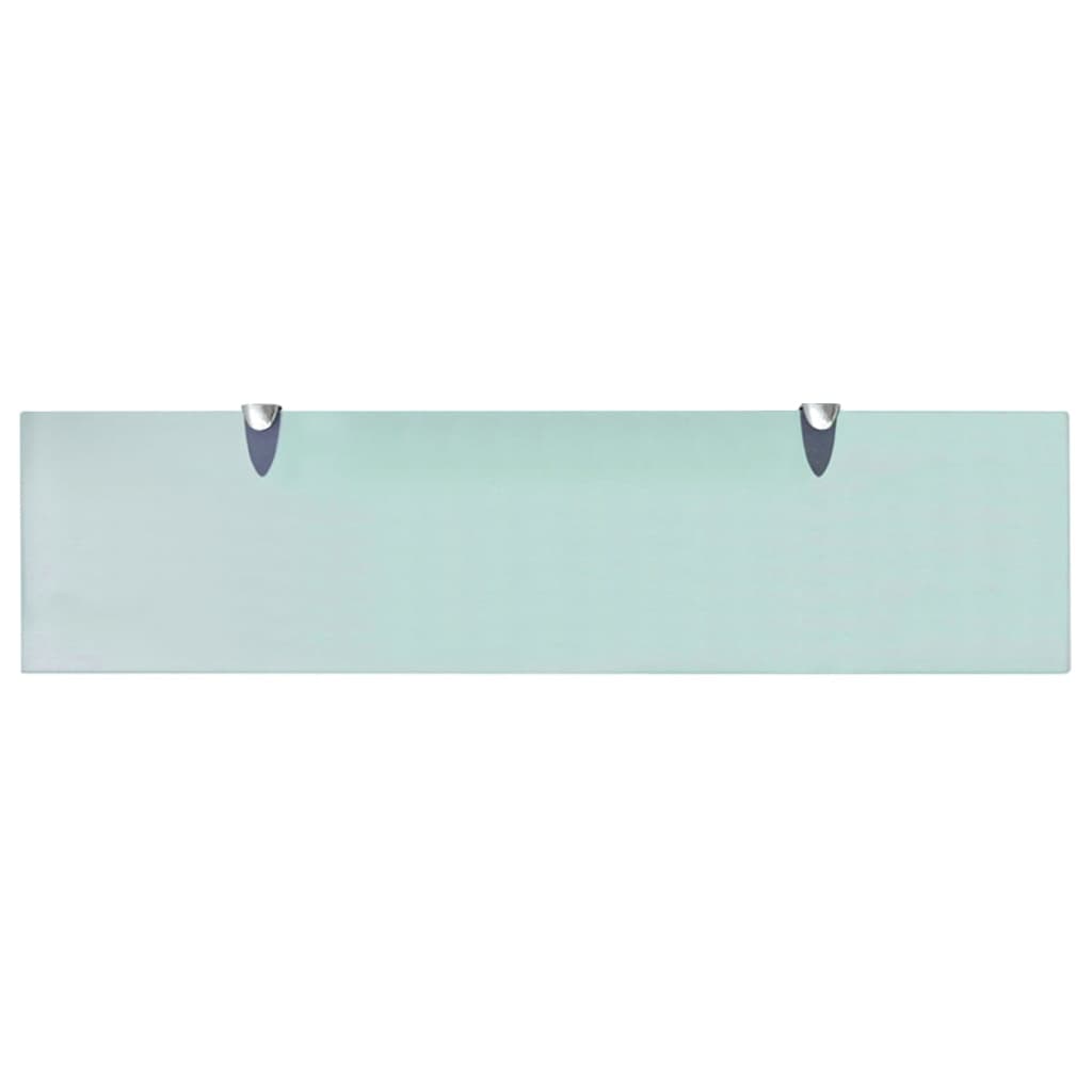 Vidaxl zwevende plank 80x20 cm 8 mm glas